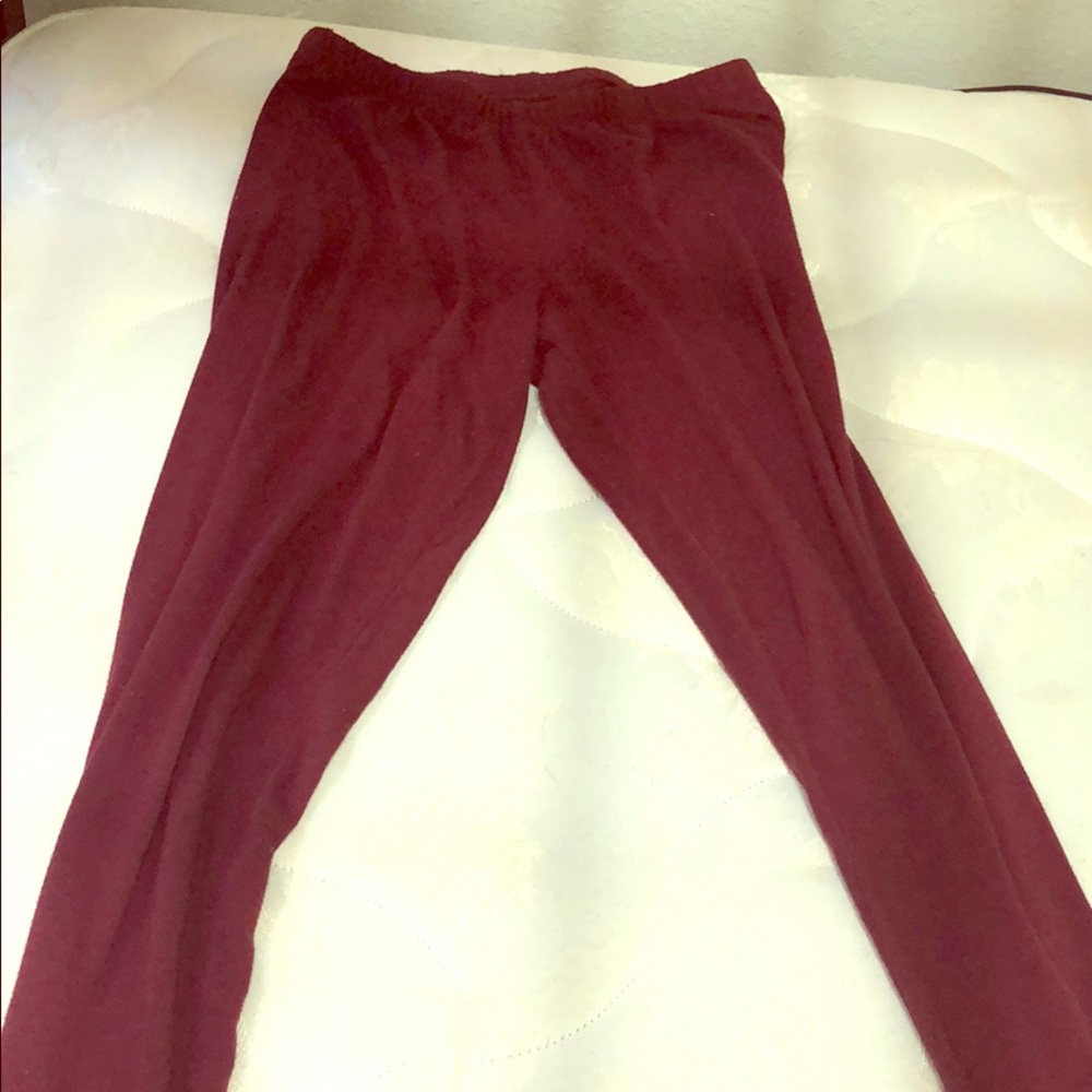 Maroon Leggings